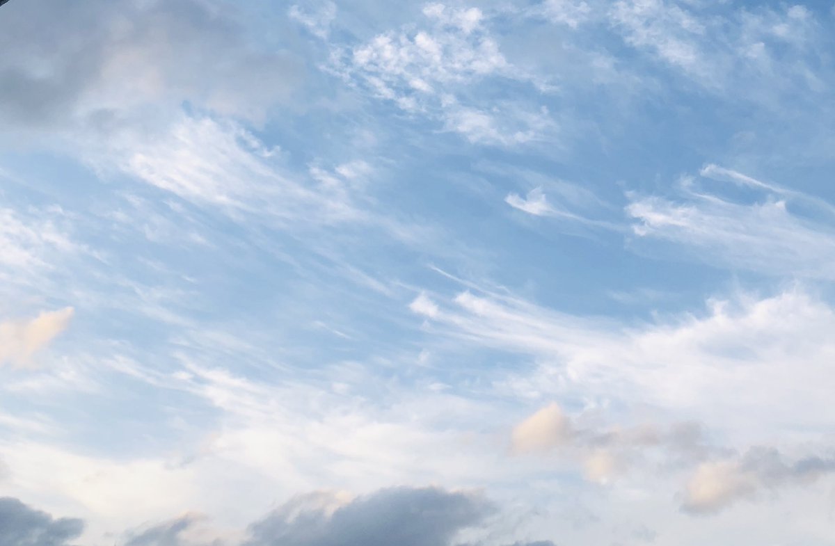 ゆき 綺麗な空 細い線みたいな雲が沢山流れてた ゆき 綺麗な空 細い線みたいな雲が沢山流れてた