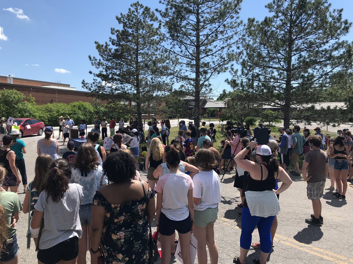 Students of color prompted, planned, and led the #BlackLivesMatter rally and flag raising ceremony @SCSLearns as part of a reinvigorated push across #cvsdvt for antiracism