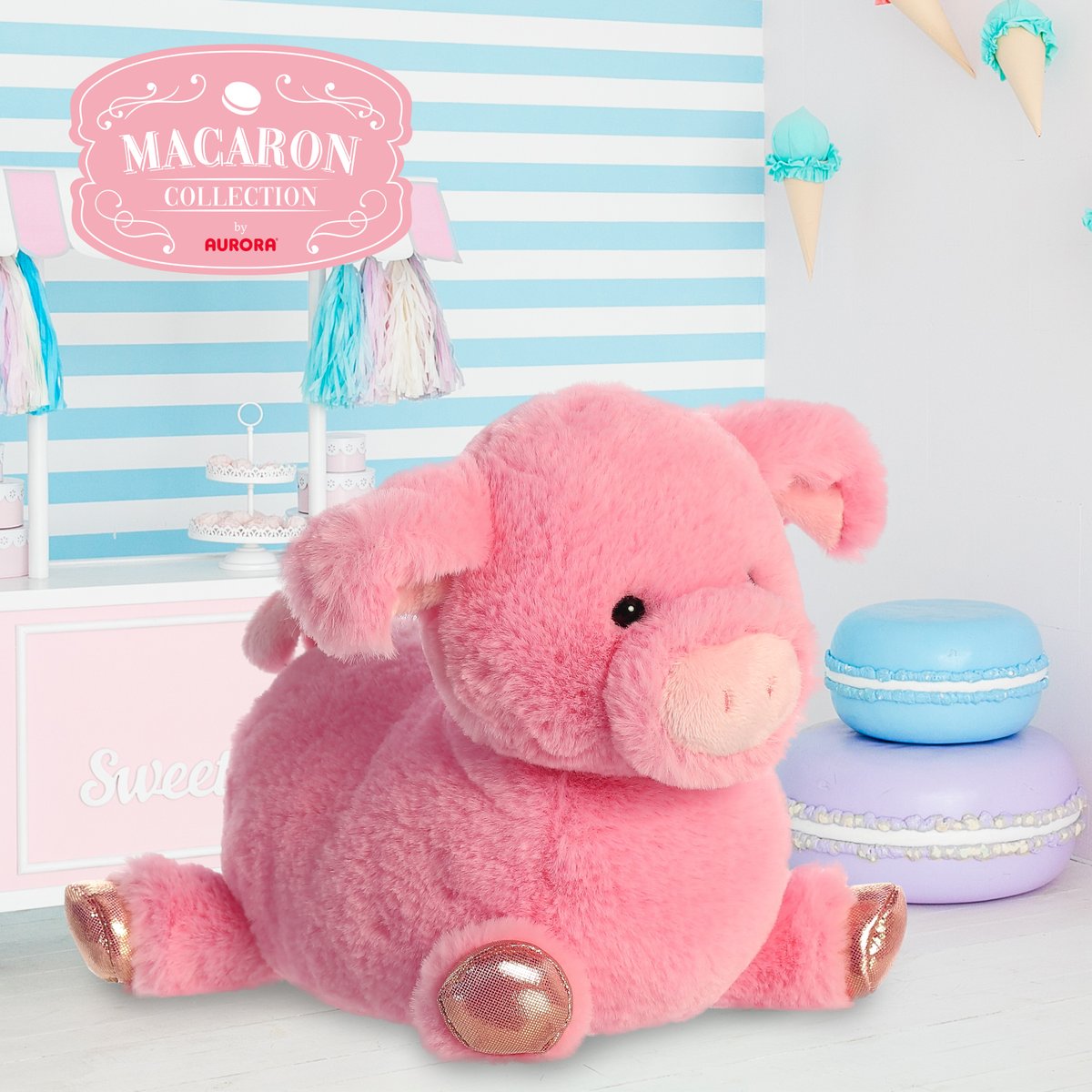 AuroraWorld's tweet photo. As sweet as its name, this piggy from our Macaron collection is soft to the touch with a cute design!
#aurora #auroraworld #auroraplush #plush #plushtoys #toys #stuffedanimal #animal #macaron #macaroncollection #sweet #dessert #pig #piggy #pink #eco #ecofriendly #sustainable https://t.co/7NjxWdG32k
