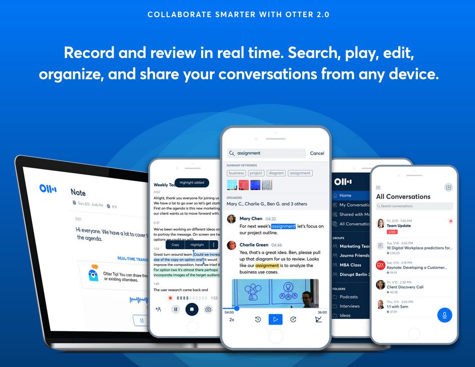 10/n Voice Transcription Use  http://otter.ai  - better than Siri!This is the method  @david_perell and  @mrsharma used to create some great written content.They recorded then organized their discussion, turned it into an outline, and used that as a base for writing.