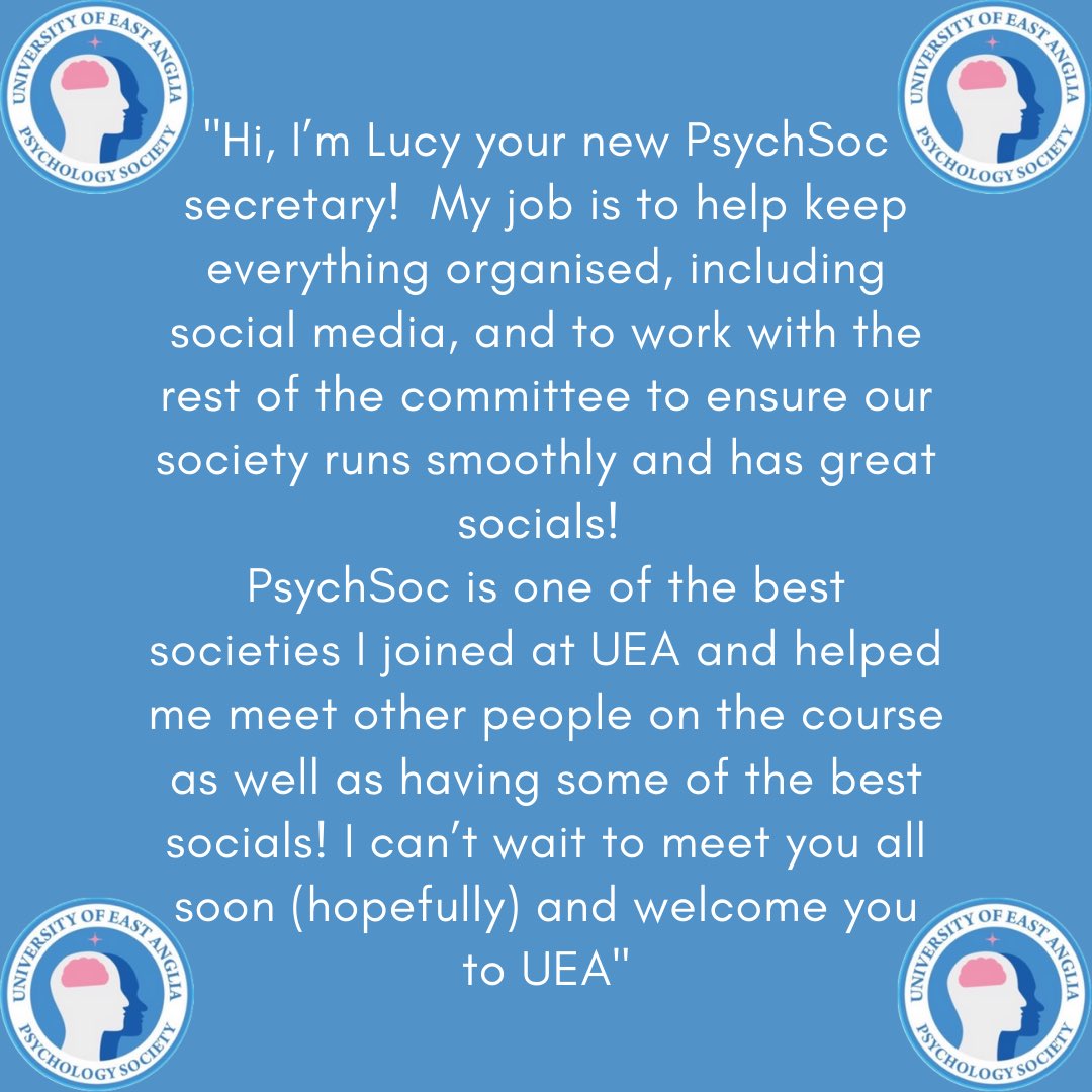 Our new Secretary, Lucy 💙