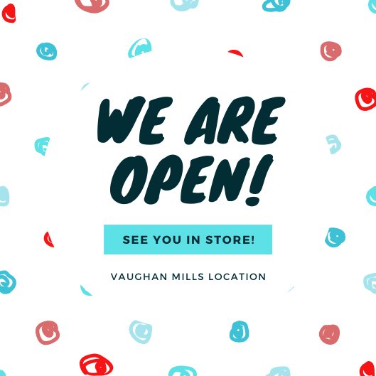 We are open!!! #SmallBusinessesCanada