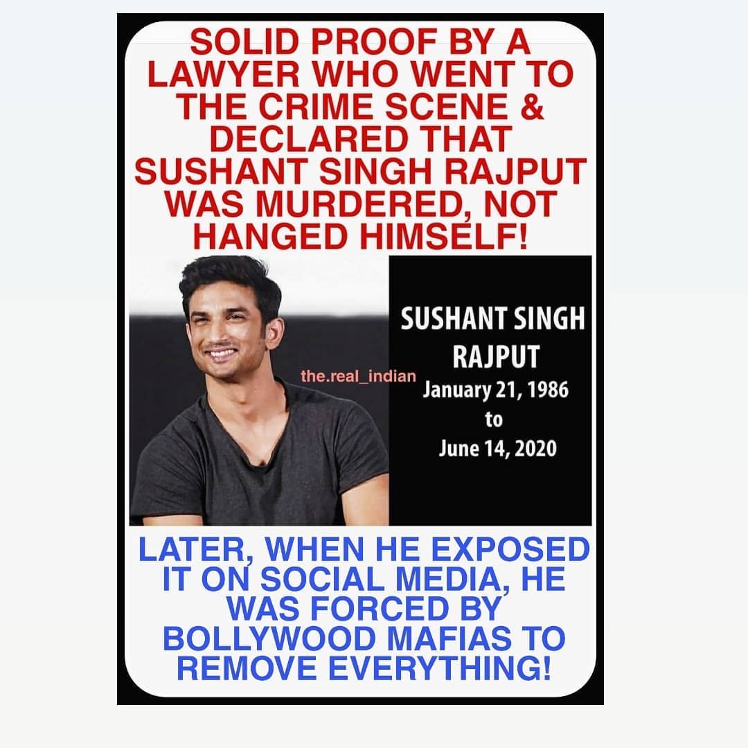 MadanPatela's tweet photo. @itsSSR @cnnbrk #Itsapreplannedmurder #Notamurder @itsSSR #Chichore #dhonineverretires @itsSSR #RIPSushantSinghRajput https://t.co/Pmtcv4oMdq