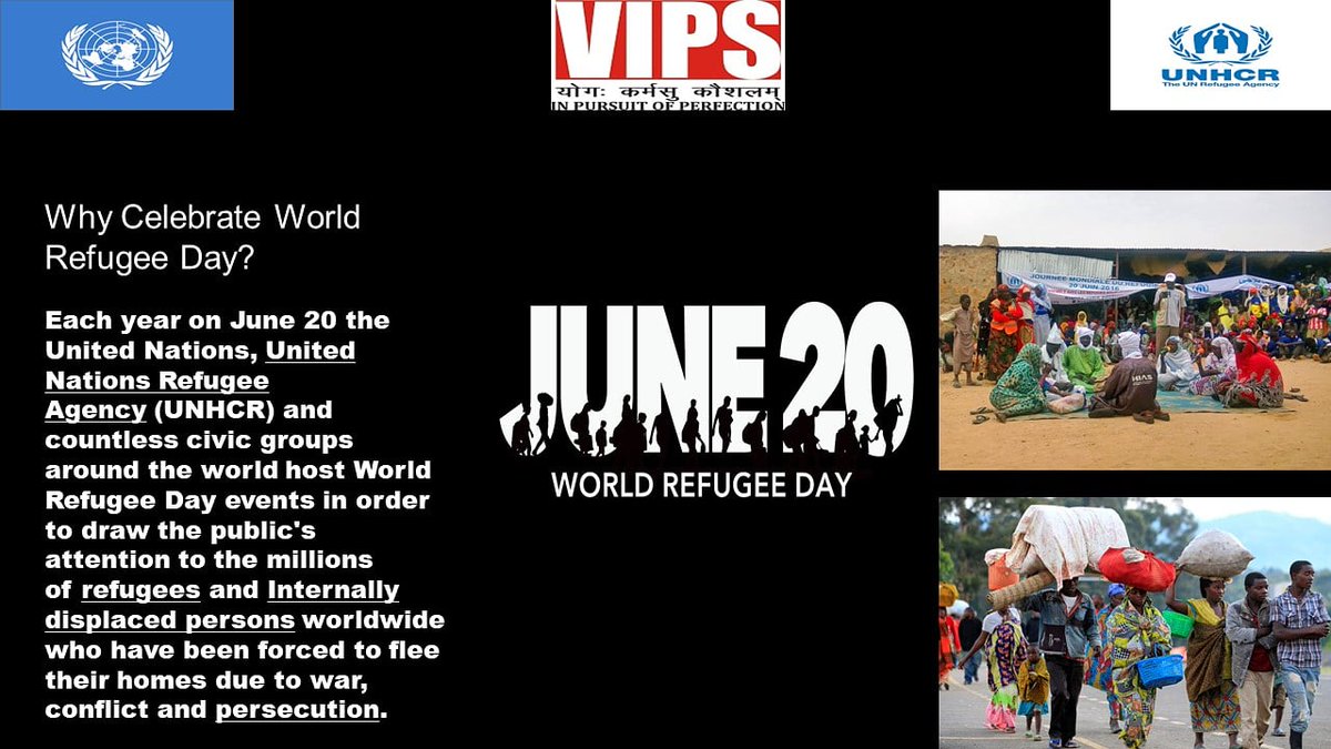 VIPS_Delhi's tweet photo. @VIPS_Delhi
20th June, 2020
*World Refugee Day*
#UNDeclaredDate
#UNDeclaredDay
#Vipsdelhi
#VipsInsight
#20thJune2020
#UnitedNations
#SaturdayImportance
#WorldAwareness
#StopAbuse
#SaveLives
#WorldRefugeeDay
#stopviolence
#StayHomeStaySafe https://t.co/mO53spLEh0