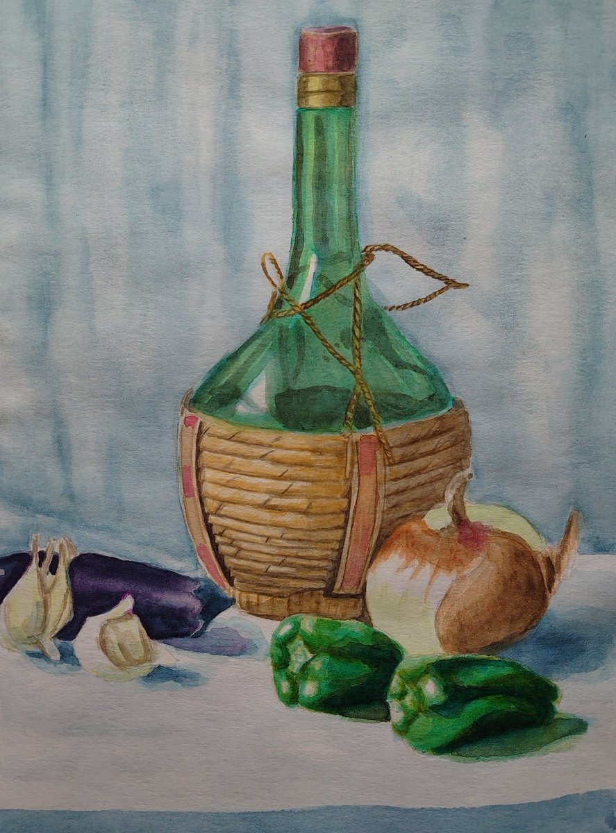 静物画 水彩画