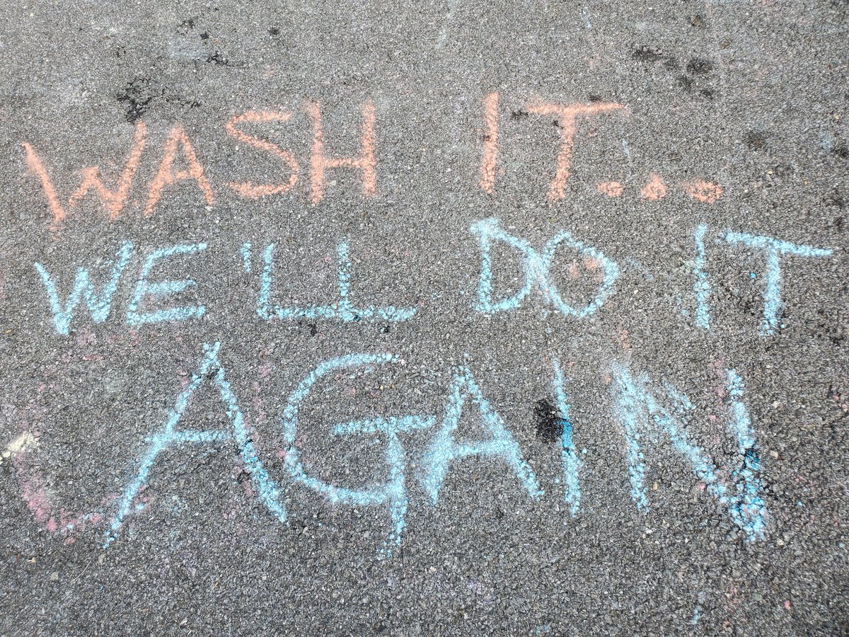 "Wash it... We'll do it again"