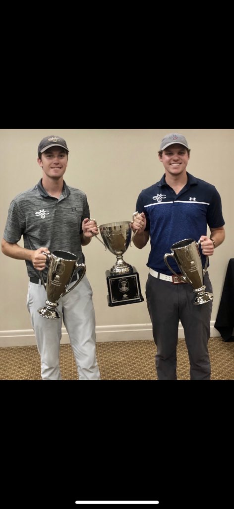 Scott Hardy (@saintmarysgolf) on Twitter photo Congrats to <a href="/BlakeHathcoat/">Blake Hathcoat</a> and <a href="/MikeySlesinski/">Mikey Slesinski</a> for taking home the title at the 2020 Billy Bell Cup. They shot -12 and beat a field of over 60 teams. So awesome to see my guys back competing again and winning! #GaelsGolf Congrats to <a href="/BlakeHathcoat/">Blake Hathcoat</a> and <a href="/MikeySlesinski/">Mikey Slesinski</a> for taking home the title at the 2020 Billy Bell Cup. They shot -12 and beat a field of over 60 teams. So awesome to see my guys back competing again and winning! #GaelsGolf