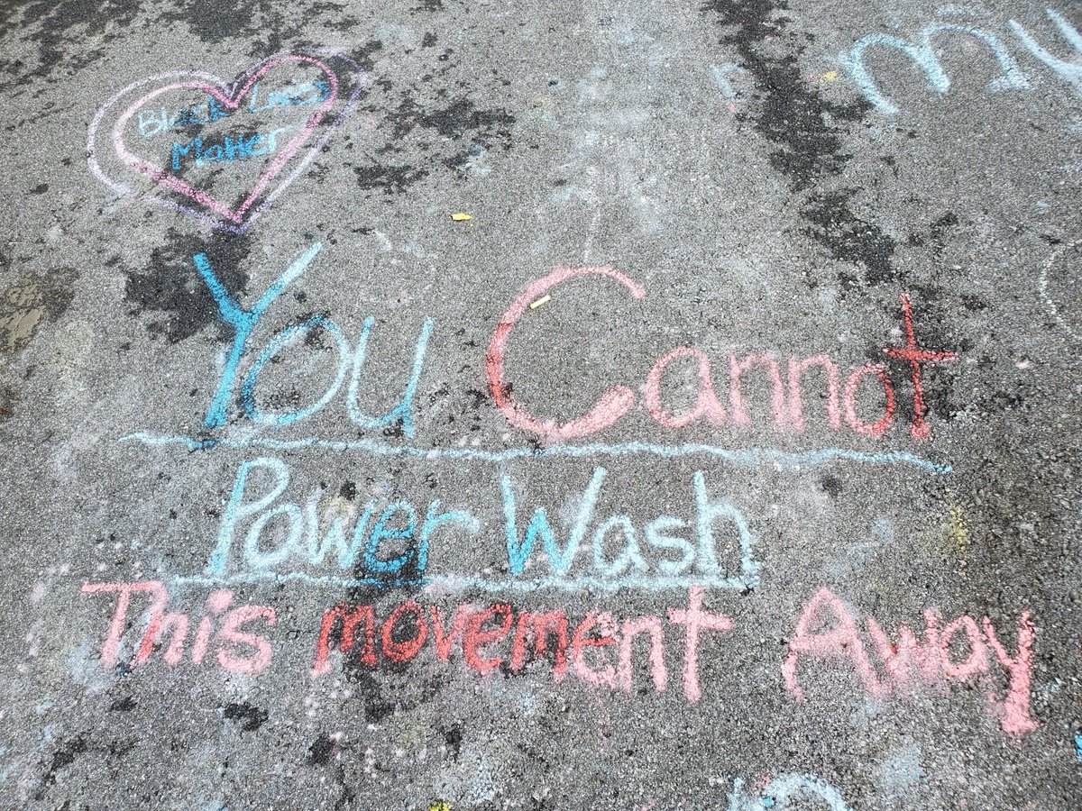 "You cannot powerwash this movement away"