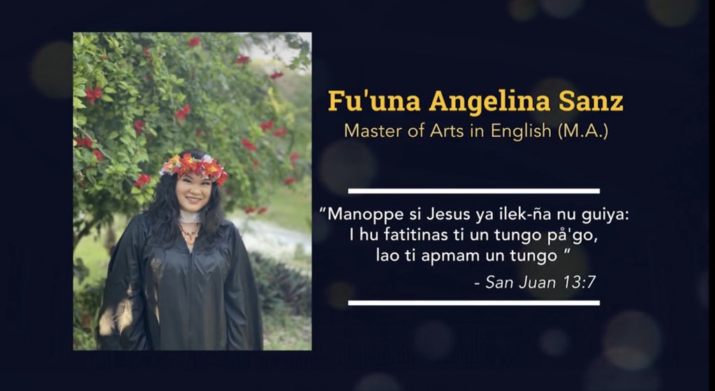 the_sanzer's tweet photo. From Fanuchånan to Finakpo 👩🏻‍🎓
Navigating academia as an indigenous person is truly self-reflexive. Started the program to learn more of my language &amp; finished realizing my people already have all the knowledge I need

Ni klas, ni un lepblo, ni hafafa fuera di I tiningo’ taotao-hu https://t.co/4FGYtEZRku