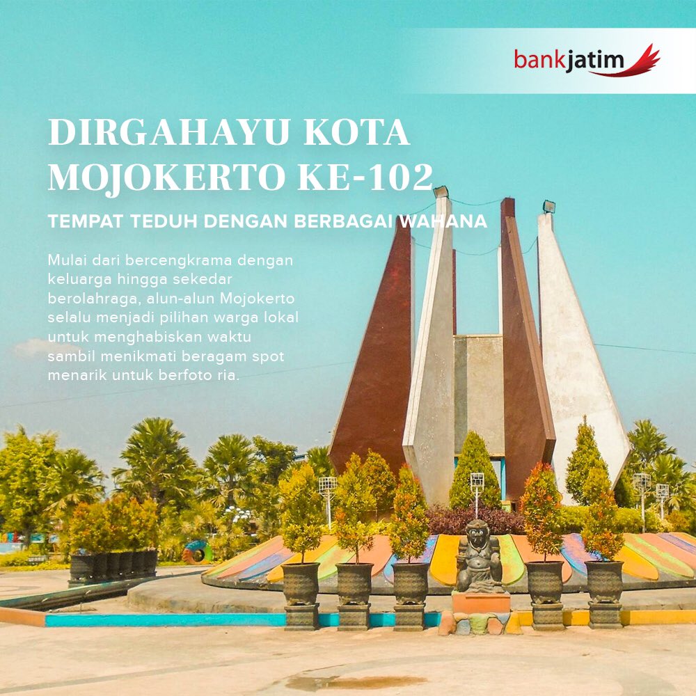 Bank Jatim Dirgahayu Kota Mojokerto Ke 102 Ayo Wujudkan Prestasi Untuk Menuju Mojokerto Service City Bankjatim Infobankjatim Expresibankjatim Hutkotamojokerto T Co Wb3whswnlk Twitter