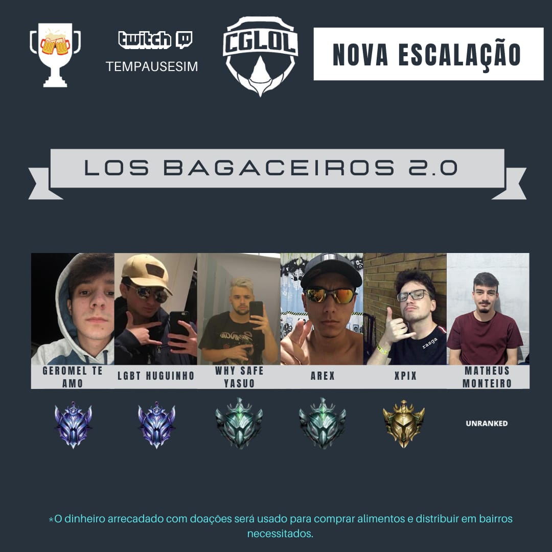 cgloloficial's tweet photo. AMANHÃ TEM SEMI-FINAL DO #CGLOL!
O primeiro duelo será às 13:00h, entre Tuts Tuts Gravataí e Los Bagaceiros 2.0.
Segue as line-ups atualizadas: https://t.co/XMmPqoYod8