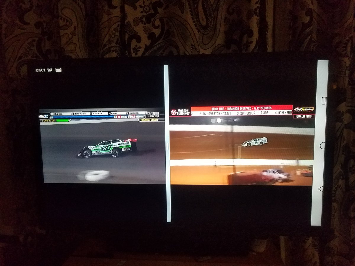 MaryPoage's tweet photo. When you can't decide, why not both?? @bobdillner @EssexLucasOil @WoOLateModels @lucasdirt @JimmyOwens_20 @SBR_TeamZero with @Billyskinner82 https://t.co/LGyeFdgYM2