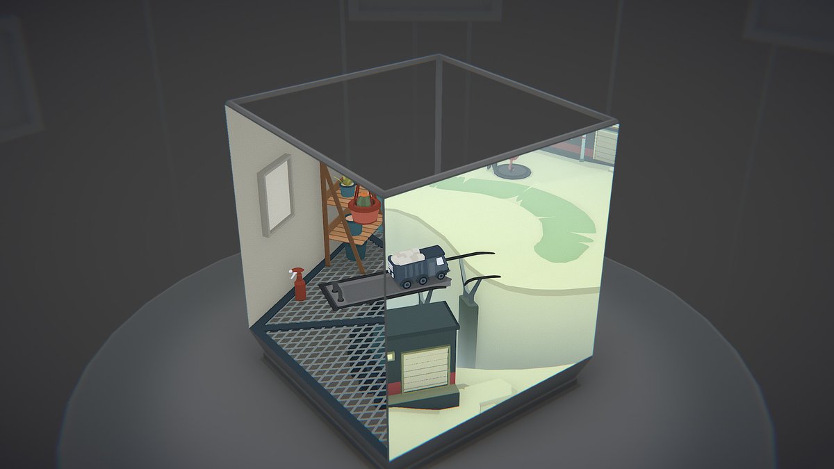 Moncage ( @MoncageTheGame): A spatial puzzler about lining objects up across different scenes in order to trigger interactions. If you liked the interactions of Gorogoa, you should take a look (and vice versa!)  https://store.steampowered.com/app/1195290/Moncage/