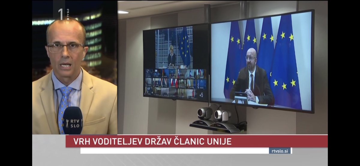 DavidVrtin's tweet photo. Video conference of the members of the European Council today was using @PexipInc as central meeting point, with @PolyCompany and @Cisco room systems in each country. https://t.co/MgqYUIjFxt