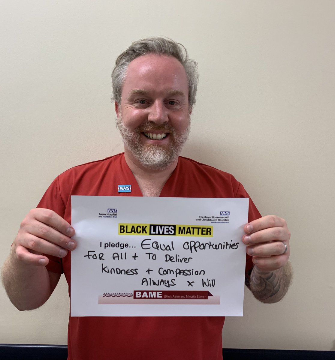 KlepaczMinnie's tweet photo. @RBCH_NHS @Poole_Hospital #BAME allies your work and practice represent our commitment and #blmpledges pledges to fight racism and injustice in all its forms. https://t.co/bUv6vUTqkL
