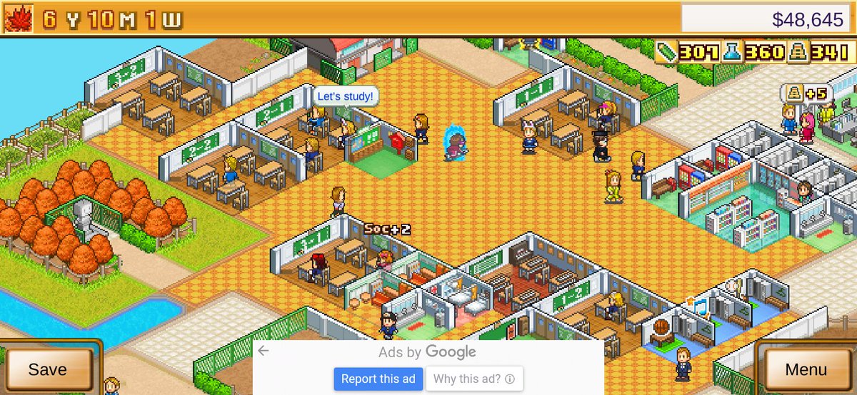 contoh lain adalah game-game kairosoft, pixel artnya bikin adem.