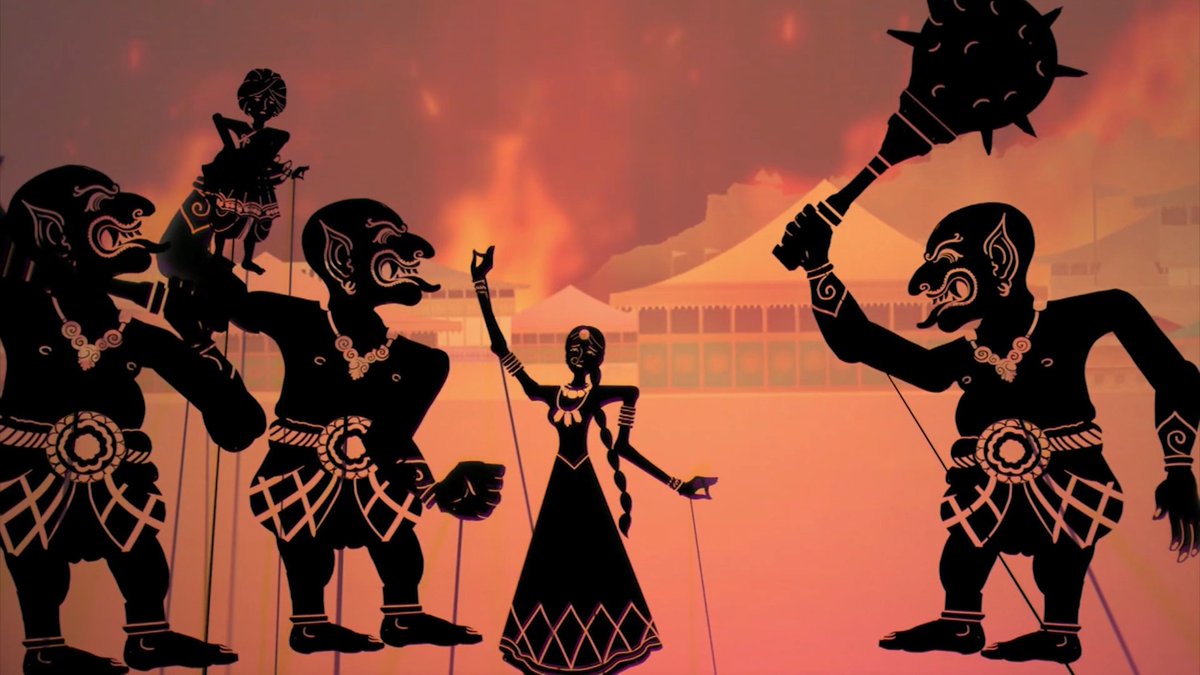 Raji: An Ancient Epic ( @rajithegame): Action adventure set in ancient India. I'm bad at any fighting requiring combo execution so can't give a verdict on that front BUT the cut scenes are so good! Styled to look like articulated puppetry <3  https://store.steampowered.com/app/730390/Raji_An_Ancient_Epic/