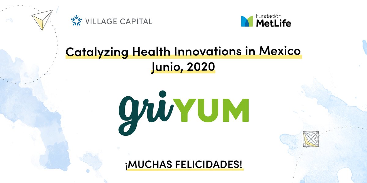 Griyum (@griyum) on Twitter photo Hemos sido seleccionados como ganadores del programa Catalyzing Health Innovations in Mexico y gracias a <a href="/Vilcap_Latam/">Village Capital Latinoamérica</a> y <a href="/MetLifeMx/">MetLife México</a> recibiremos MXN $120K libres de equity. ¡Nos alegra seguir aportando soluciones para mejorar la #salud de los mexicanos! Hemos sido seleccionados como ganadores del programa Catalyzing Health Innovations in Mexico y gracias a <a href="/Vilcap_Latam/">Village Capital Latinoamérica</a> y <a href="/MetLifeMx/">MetLife México</a> recibiremos MXN $120K libres de equity. ¡Nos alegra seguir aportando soluciones para mejorar la #salud de los mexicanos!