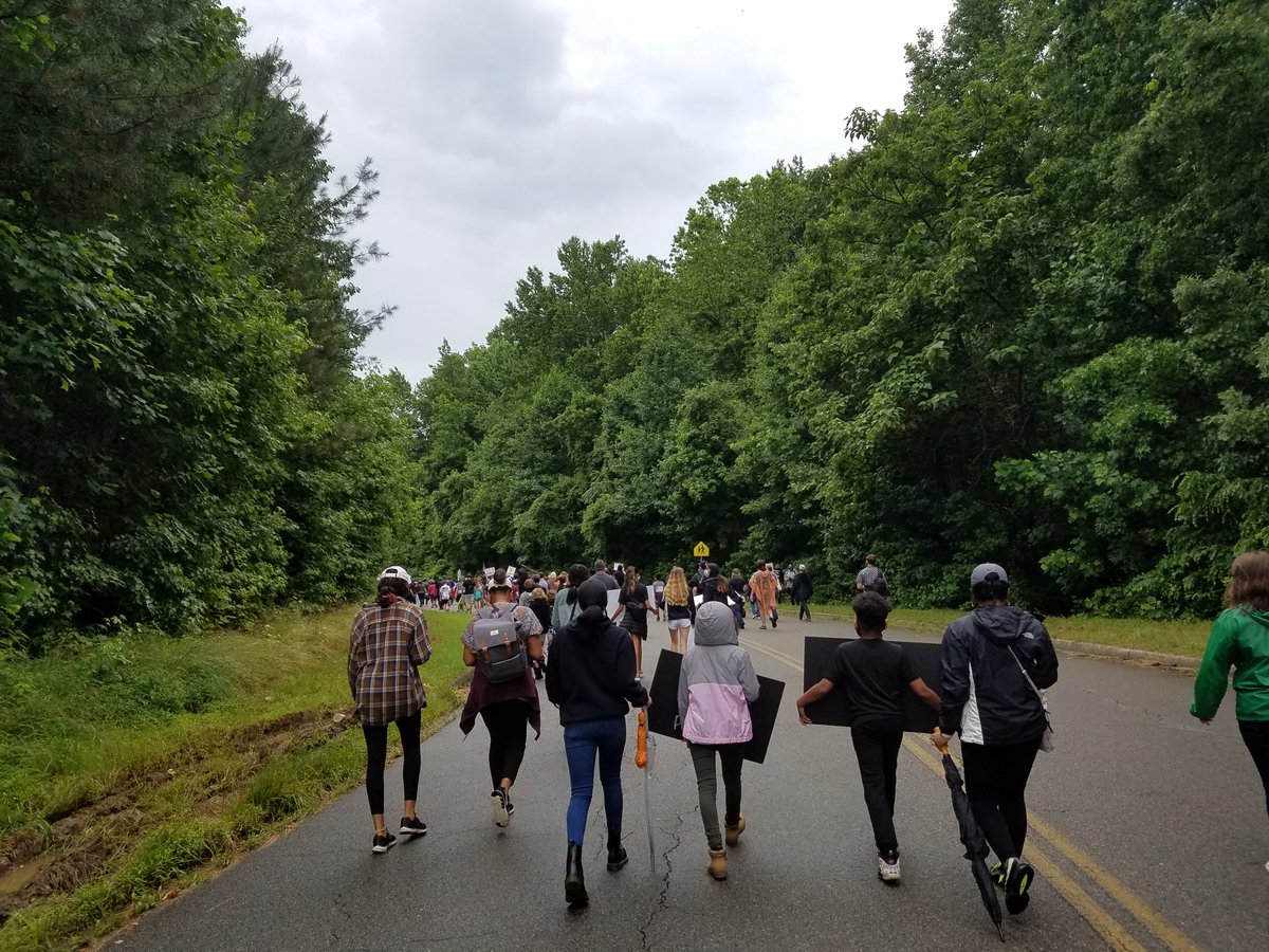 The march itself was incredible. We marched past the Confederate-themed schools in Mechanicsville in Hanover, Virginia. If you know Mechanicsville, you know this is incredible.