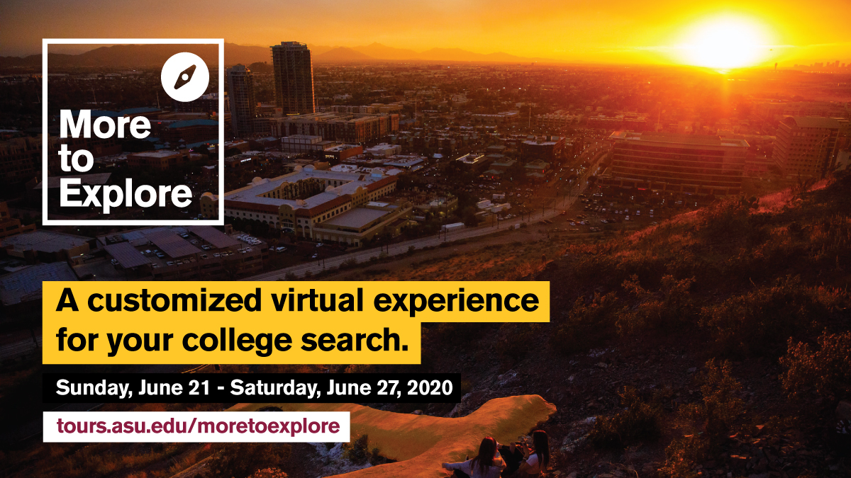 FutureSunDevils's tweet photo. More to Explore session topics include:

Sustainability and our Post-COVID-19 World
How Health Innovation Helps in a Pandemic
How COVID-19 Unraveled Our Food System
Explore How You Can Change the World

Register: https://t.co/z4a0jfUpPx #MoreASU https://t.co/CZnwc1Eyjc