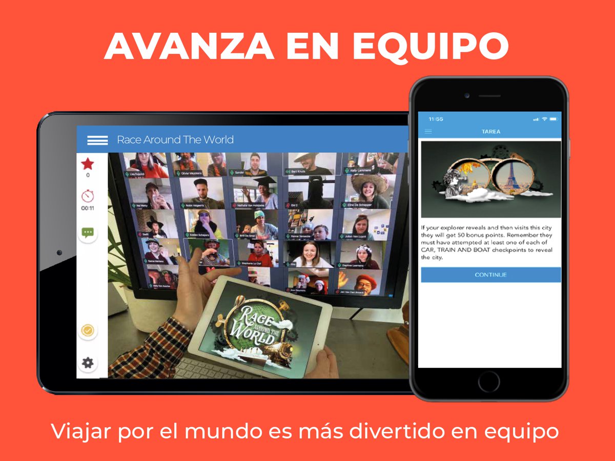 CatalystMX's tweet image. Race Around The World impulsa la comunicación, el sentido de urgencia y el pensamiento creativo💻

Con este divertido programa tus colaboradores saldrán de la rutina y fortalecerán su unión💪🏼

#teambuildingvirtual #teambuilding #trabajoencasa #homeoffice #equiposremotos