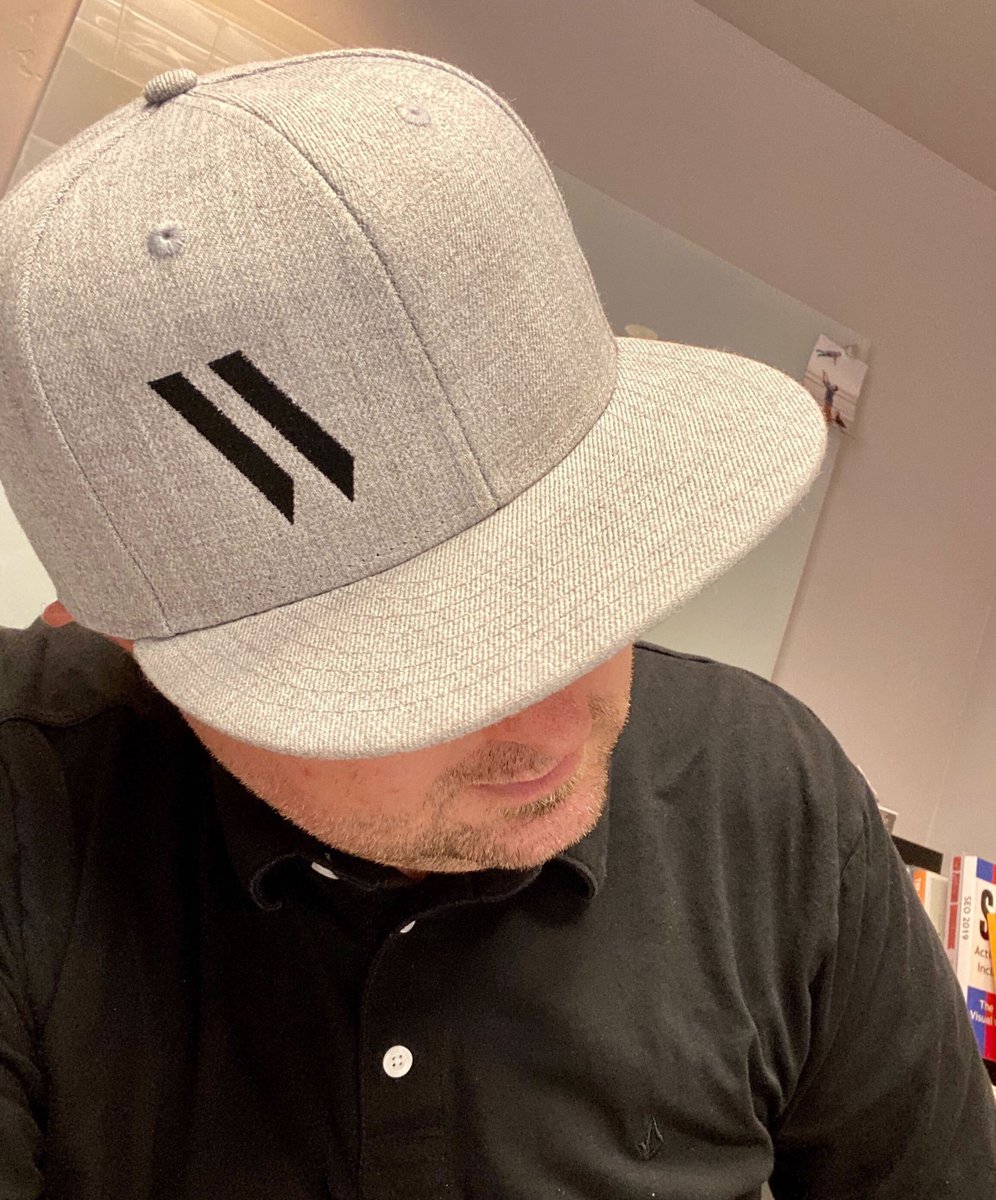 WorkInProgress's tweet image. Kenny picked up a new WIP hat.🧢 Our logo has never looked cooler!