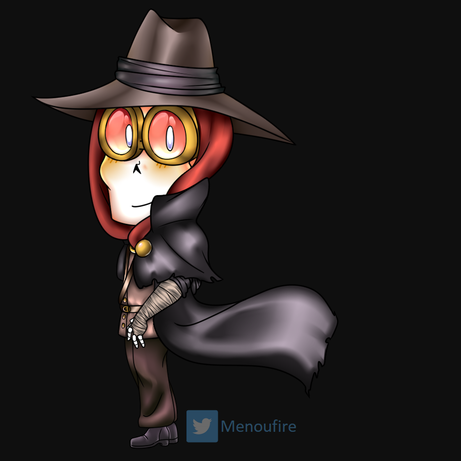MenouFire's tweet photo. A chibi Snares! @PudgyChee thank you for letting me draw em!
#hunterpapyrus #undertaleAU https://t.co/4CMlI9ZL7W