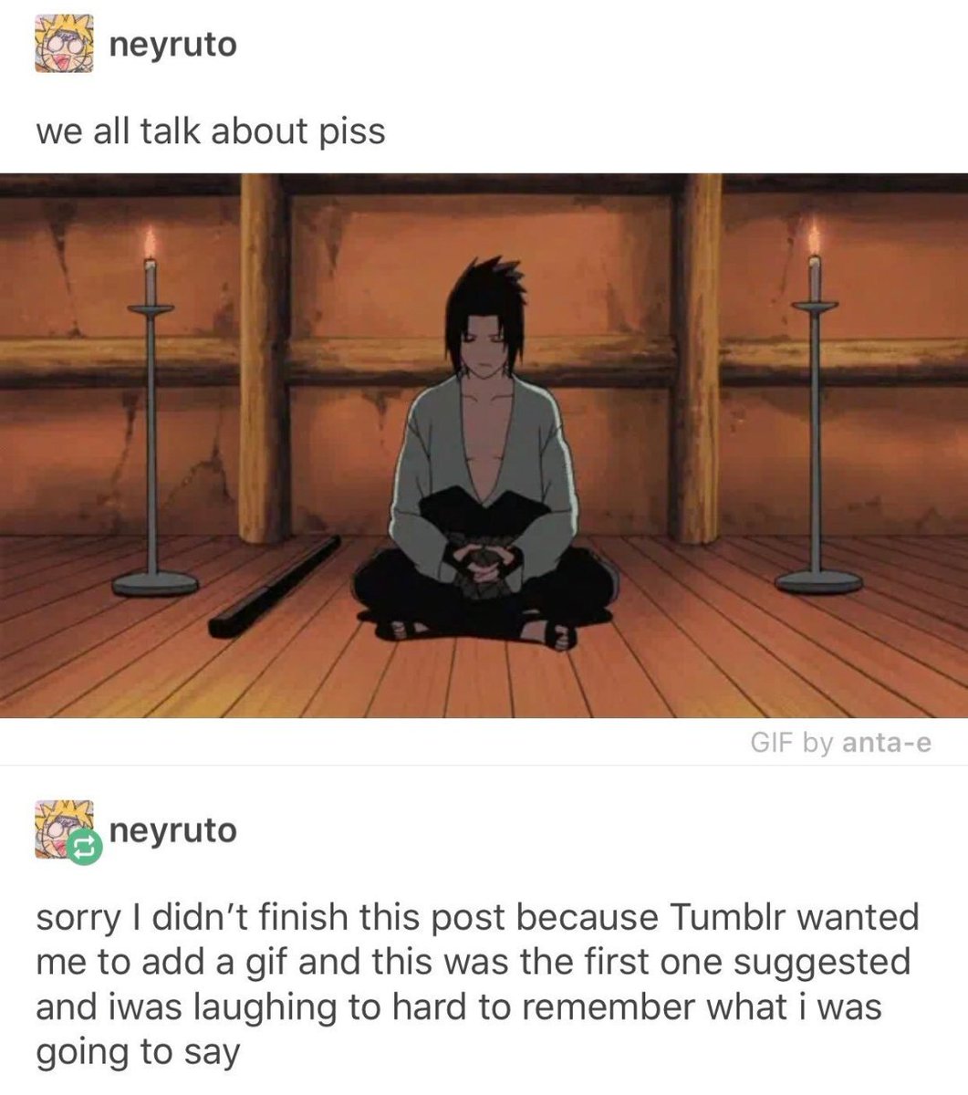 66. we all talk about piss