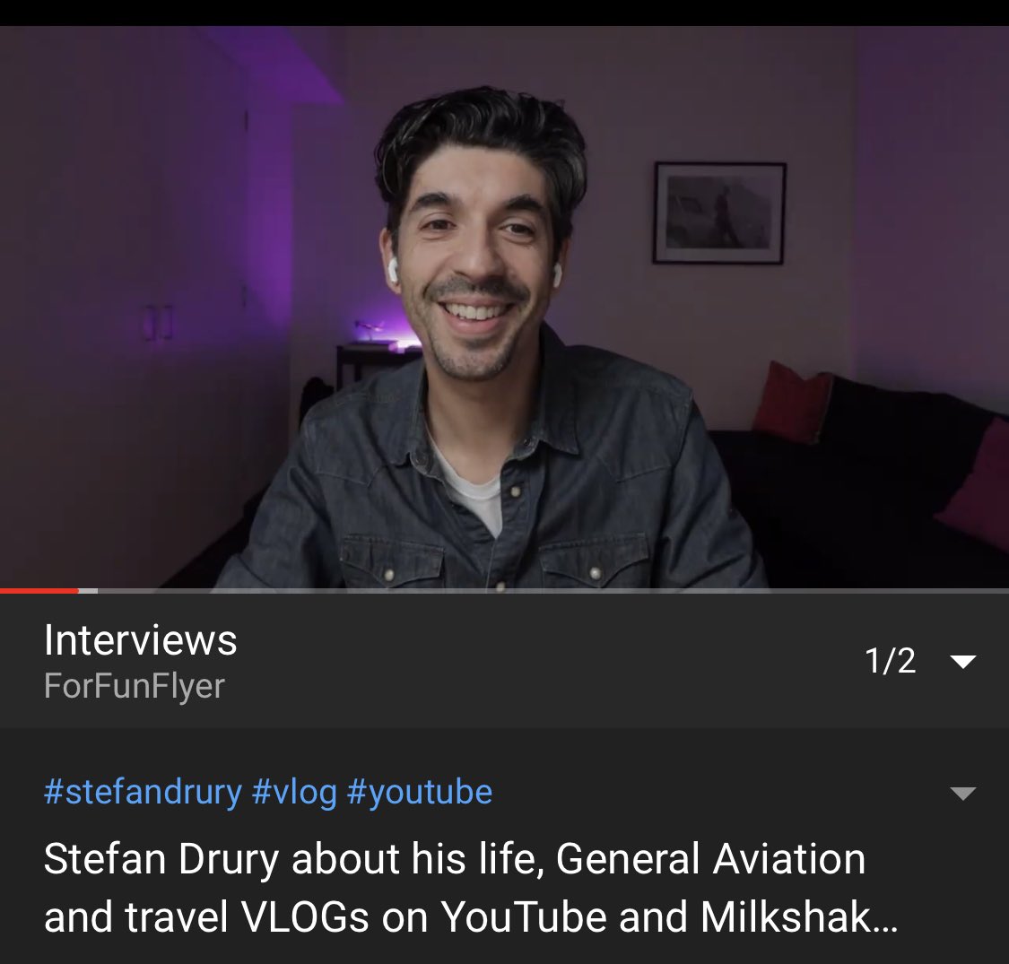 stef747's tweet photo. Fun vid for the weekend - chatting with Jolmer (@forfunflyer) about travel, aviation, milkshake, and more.

👉https://t.co/tcO4ormaI1

He’s a nice guy with lots of aviation videos, go check his channel out. https://t.co/cxRvlqtnAH