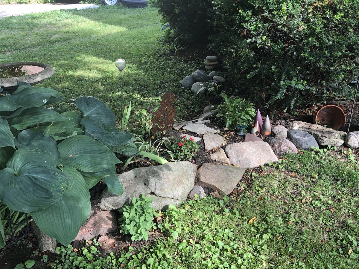 Kim’s little project in the front yard.