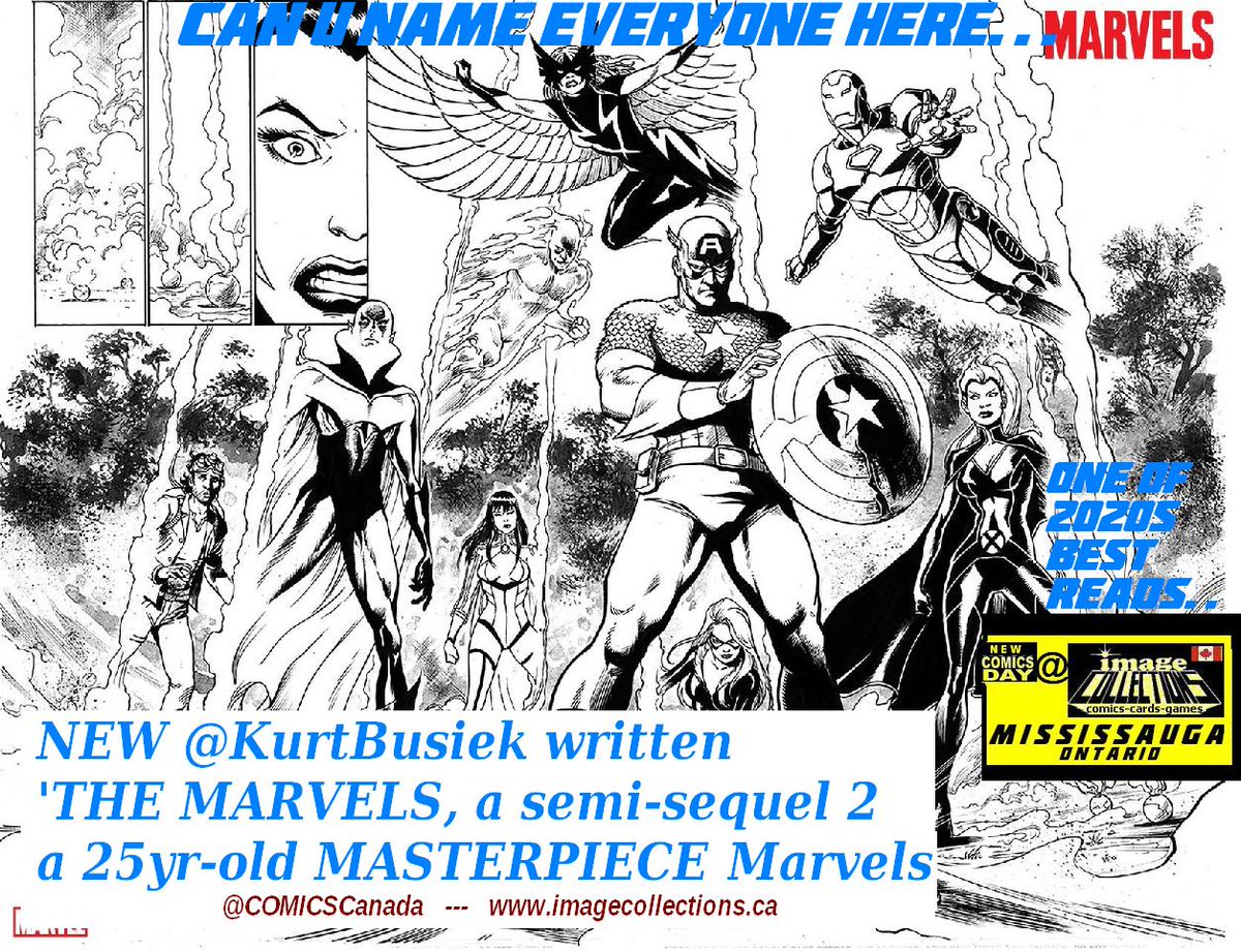 COMICSCanada's tweet image. THANK YOU SO MUCH @thealexrossart for being a &apos;welcomed back&apos; part of the NEW @KurtBusiek written
&apos;THE MARVELS&apos;, a semi-sequel 2 a 25yr-old MASTERPIECE #Marvels = 1994 is back!  ONGOING??... #COMICheaven #COMICSareBACK #BackTheComeBack #READtradeSHAREcomics #art #writing #ICzzz