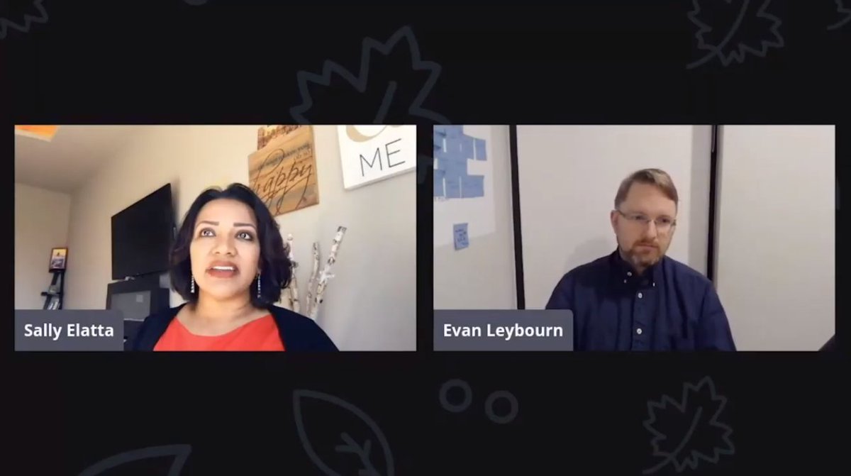 "People follow leaders, whom they trust" <a href="/sallyelatta/">Sally Elatta</a> with <a href="/eleybourn/">Evan Leybourn</a> at the EMERGING FROM CRISIS hosted by 
@BizAgilityConf
#bizagility #BeingAgile #RayatAgileJourney #Volunteer #Facilitator #ServingAgileCommunity #Learning #TrustYourJourney #AgileMindset