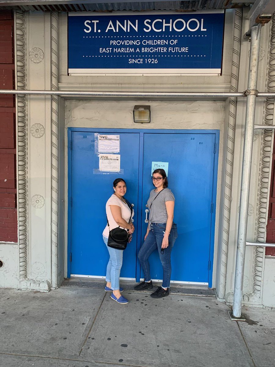 After teaching pre-k together for 10 years, Ms. Feliciano and Ms. Lesley leave St. Ann for the last time 💙💙
