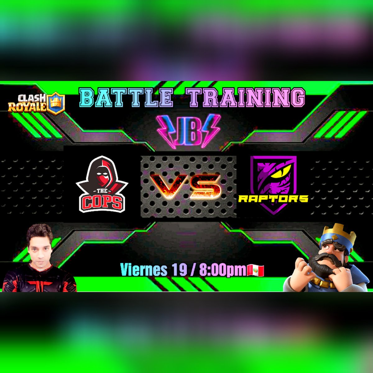 Hoy en la 3ra fecha de la BATTLE TRAINING tendremos a @ThecopEsports vs <a href="/sports_raptors/">Raptors Sports</a> en un partido Transmitido por mi canal de YouTube. 
Entren y apoyen a su equipo.

youtube.com/channel/UCZYRR…