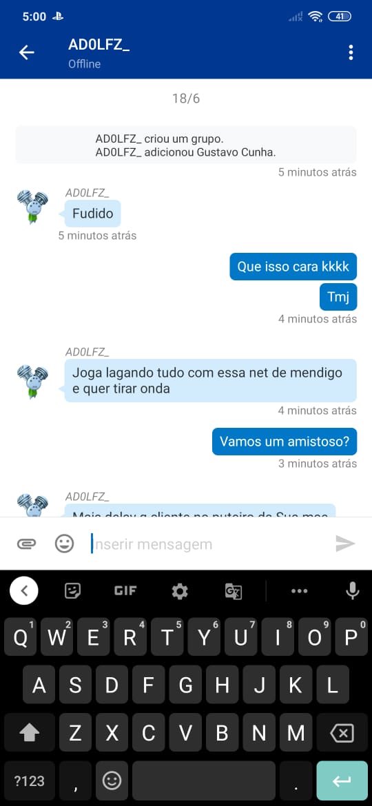 Cunha981's tweet photo. de graça. Como vcs podem ver, ele disse que “o dinheiro que ele ganhou jogando, eu nunca vou ganhar na vida”. Não satisfeito, viu um post meu em um grupo do Facebook falando sobre o caso, achou meu Instagram e ameaçou não só a mim, como também minha namorada e minha mãe. Me+ https://t.co/ex10uKgrg1