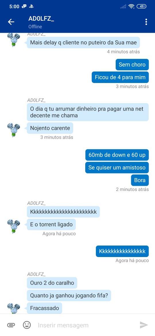 Cunha981's tweet photo. de graça. Como vcs podem ver, ele disse que “o dinheiro que ele ganhou jogando, eu nunca vou ganhar na vida”. Não satisfeito, viu um post meu em um grupo do Facebook falando sobre o caso, achou meu Instagram e ameaçou não só a mim, como também minha namorada e minha mãe. Me+ https://t.co/ex10uKgrg1