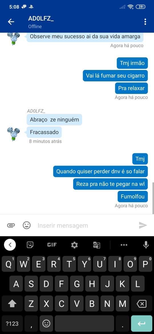 Cunha981's tweet photo. de graça. Como vcs podem ver, ele disse que “o dinheiro que ele ganhou jogando, eu nunca vou ganhar na vida”. Não satisfeito, viu um post meu em um grupo do Facebook falando sobre o caso, achou meu Instagram e ameaçou não só a mim, como também minha namorada e minha mãe. Me+ https://t.co/ex10uKgrg1