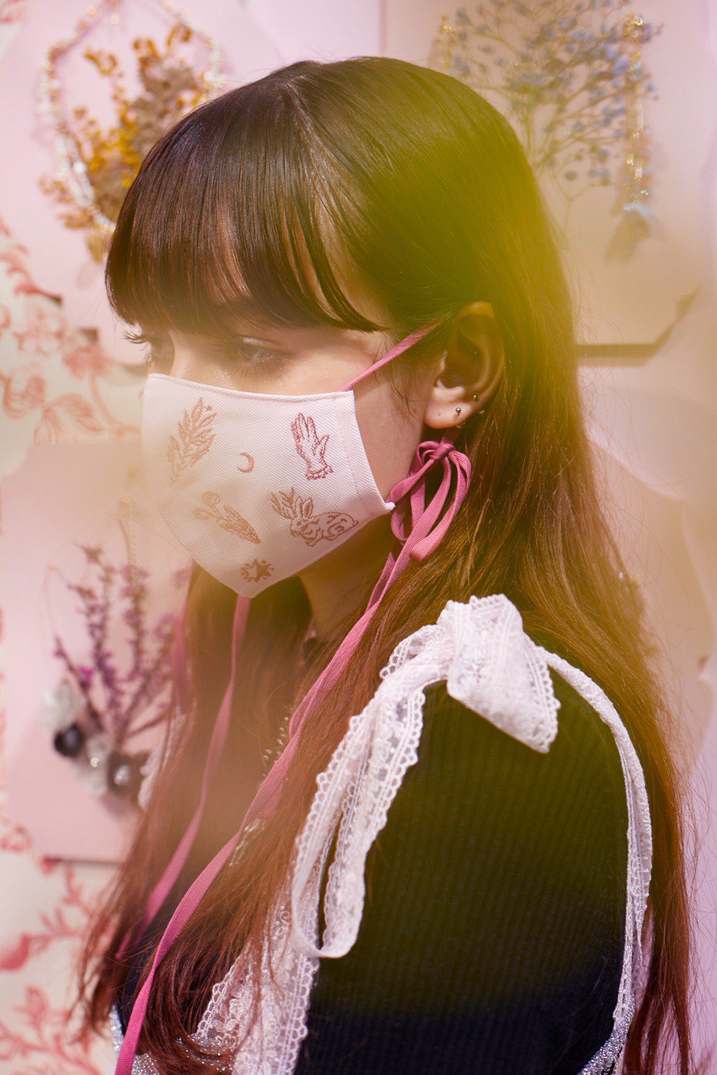 rurumu: JQknit mask〔pink〕るるむう