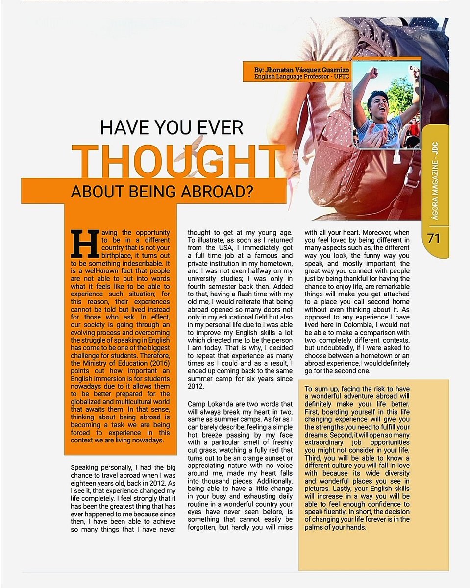 JhonatanVG_19's tweet photo. I'd like to share on here this article I wrote, hoping anyone who has been abroad can relate to it or wishing someone who has, feels connected to what is like to be there! #FrustratedWriter 🖊️ https://t.co/SWv8PYP2nm