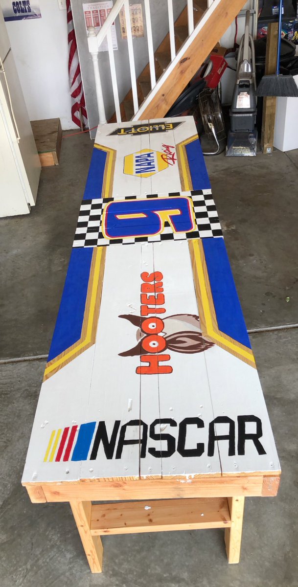 jake_elliott4's tweet photo. Would love to have you play a game of pong and sign the board when you come to Indy! @chaseelliott #di9 @NAPARacing @TeamHendrick @HootersRacing @Hendrick9Team https://t.co/E1QNSFEUWb