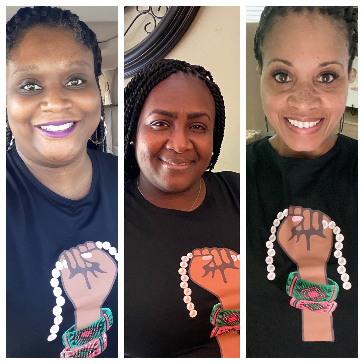 Though we weren’t together... we are TOGETHER!  #Sisterly❤️ <a href="/mevis_rowden/">Mevis Swain</a> <a href="/TeachSingleton/">Nefertiti Singleton Ed.S</a> <a href="/Nikpik02/">Nikki</a> <a href="/OakleyTigers/">Oakley Elementary School</a>