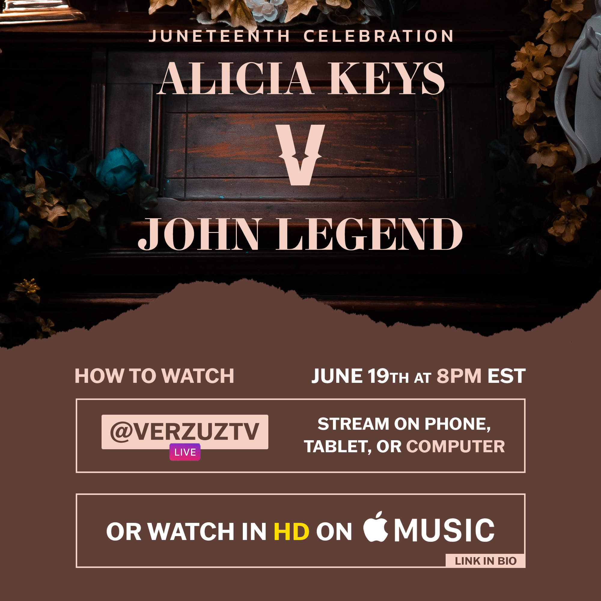 verzuz on twitter how to watch tonight s verzuz 1 on our ig live https t co uzt5b5zwkb 2 or in hd on applemusic appletv https t co vffralsv8w https t co r2cyjie5hg twitter