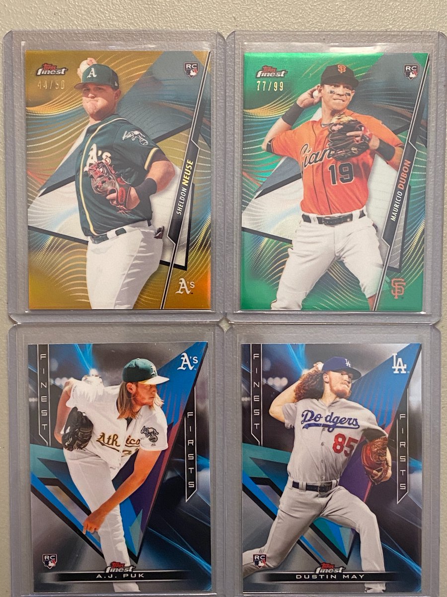 rg2online1's tweet photo. Bought 2 boxes of 2020 #Topps #Finest today @tpsportscardsOH.  How did I do?

#baseballcards #baseballcardsforsale #collectibles #rookiecards #sportscards #sportscardstrading #baseballcardtrading #retweet #followme https://t.co/gGU78GhEFI