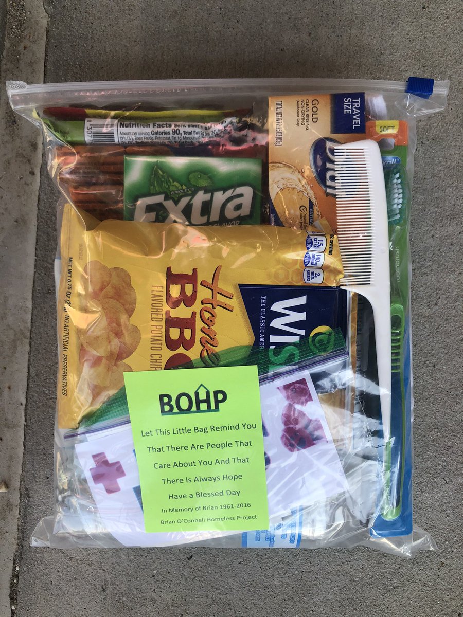 Thank you to everyone who donated. We were able to make 80 bags to donate to the Brian O’Connell Homeless Project!!!