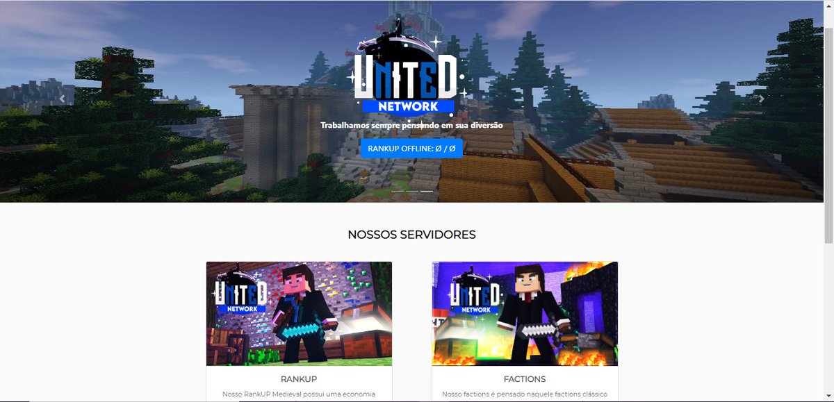 Mais um Serviço Feito!
Cliente: @UnitedRankUP @ShadooowJ 
Não perca tempo compre já o seu site e venda seus produtos Online.
Discord deles: discord.gg/KuuPnVV