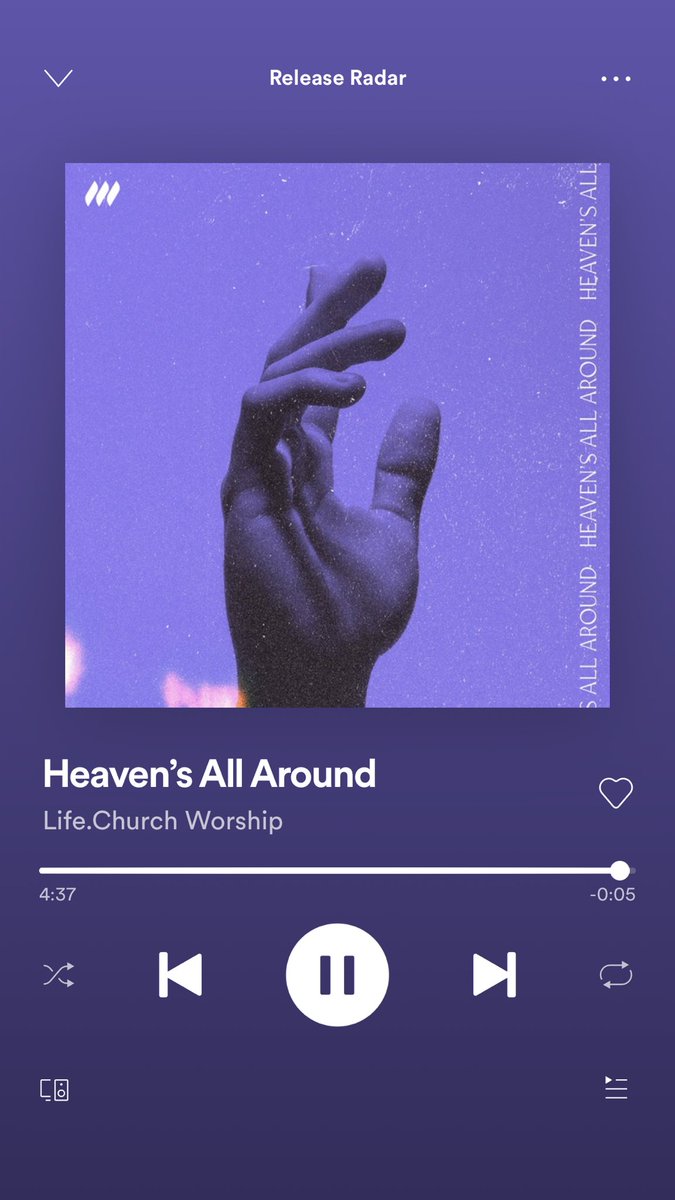 My favorite song Life.Church Sings is finally on Spotify 🎉