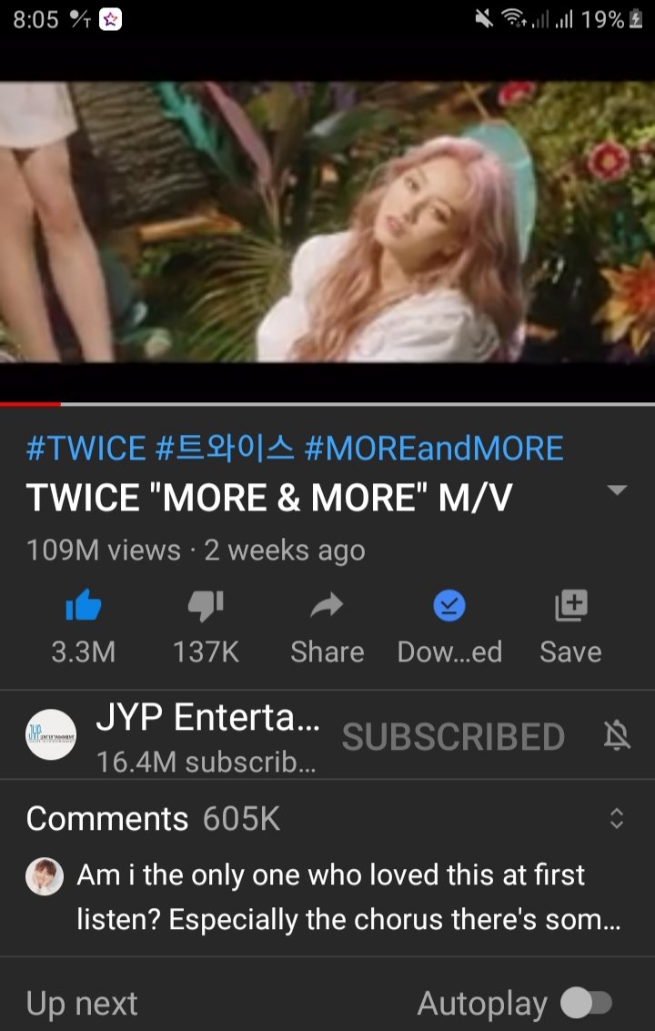 @TWICEYTData @TWICETrends @JYPETWICE Stream!!!

@JYPETWICE #TWICE #MOREandMORE