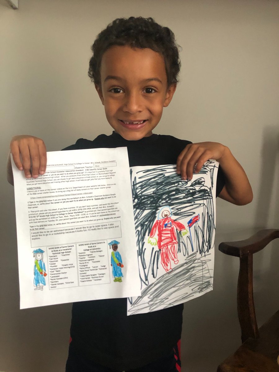 AcesCounselor's tweet photo. The ACES students can be proud of all their Online Learning schoolwork for my Guidance Google Classroom. We learned calm down skills, career exploration, and friendship skills. Awesome work! Have a great summer! https://t.co/TXgmoOJ4xk