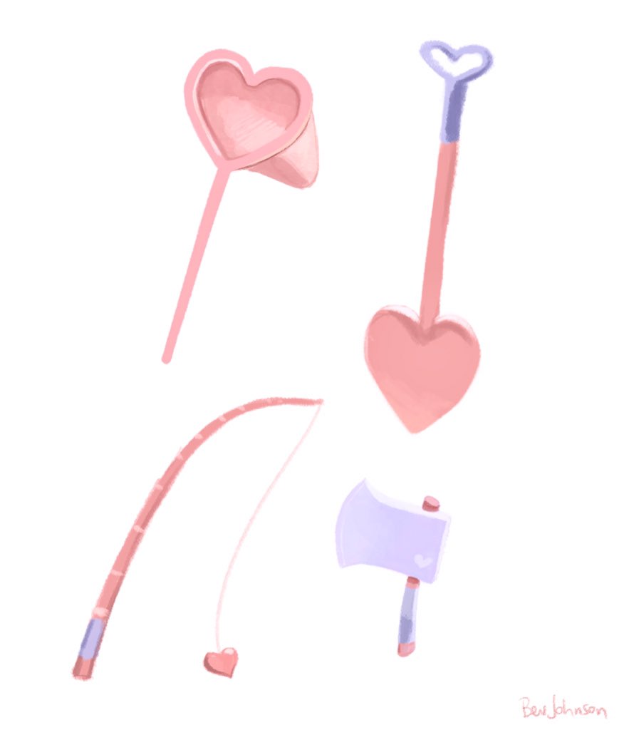 ACNH tool concepts I want 💕 🪓 🎣