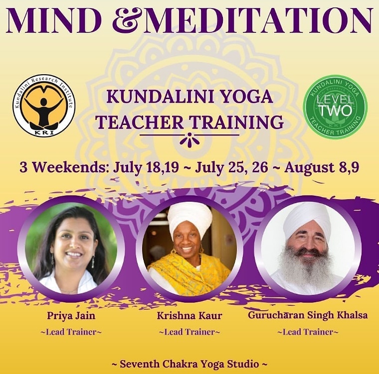 krishnakaur's tweet photo. Krishna along with Gurucharan Singh and Priya Jain will be offering Level 2 Mind &amp; Meditation training virtually over three weekends! https://t.co/wfT2GjZpTg.

#kundaliniyoga #yogateachertraining #level2 #meditation #onlineyogaclass #yoga #zoom #onlinemeditation #krishnakaur https://t.co/E9myQrVSbP